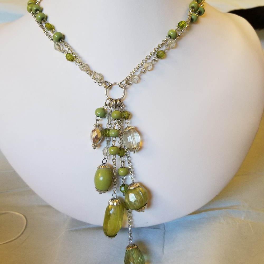 NWT Handmade SET Necklace Earrings Acrylic